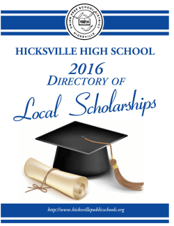 Directory of Local Scholarships 2016