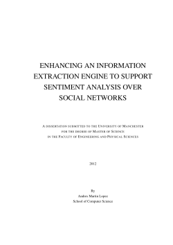 enhancing an information extraction engine - CS StudentNet