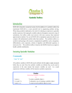 Symbolic Mathematics