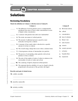 Chapter Assessment