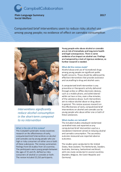 Computerized brief interventions seem to reduce risky alcohol use
