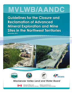 mvlwb/aandc - Lands - Government of Northwest Territories