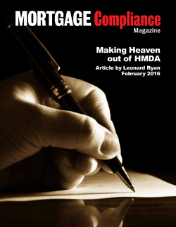 Making Heaven out of HMDA