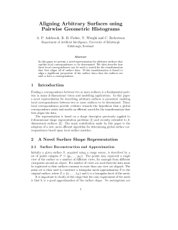 Aligning Arbitrary Surfaces using Pairwise Geometric Histograms