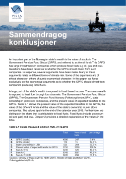 Sammendrag og konklusjoner