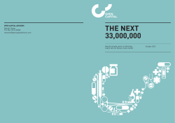 The Next 33 Million - Open Capital Advisors