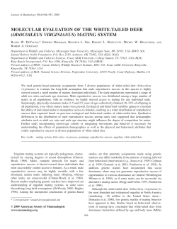MOLECULAR EVALUATION OF THE WHITE