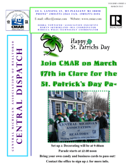March - Central Michigan Association of REALTORS