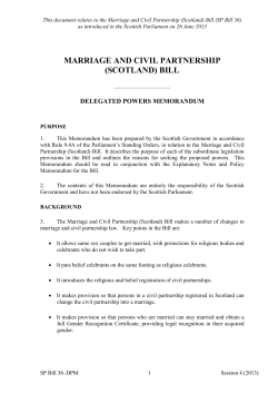 marriage and civil partnership (scotland) bill