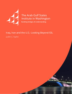 Iraq, Iran and the US: Looking Beyond ISIL