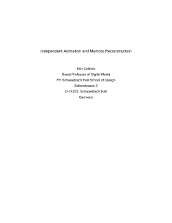 Independent Animation and Memory Reconstruction