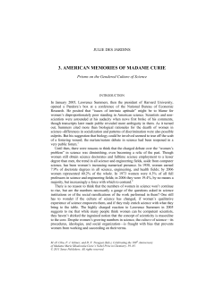 3. AMERICAN MEMORIES OF MADAME CURIE