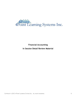 Financial Accounting In Session Detail Review Material