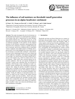 The influence of soil moisture on threshold runoff generation