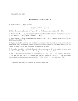 (X, Y ) is given by f(x, y) = xe , x, y > 0.