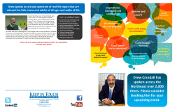 Drew Crandall has spoken across the Northeast over 2,000 times