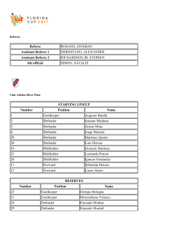lineup - Florida Cup 2017