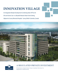 innovation village - Capital Street Group