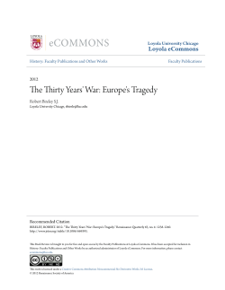 The Thirty Years` War: Europe`s Tragedy