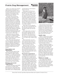 Prairie Dog Management - KSRE Bookstore