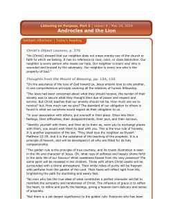 Androcles and the Lion