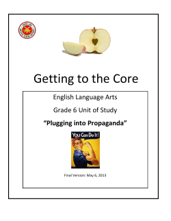 Plugging into Propaganda - Santa Ana Unified School District