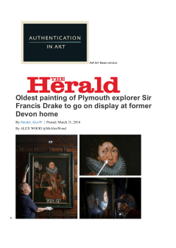 Oldest painting of Plymouth explorer Sir Francis Drake to go on