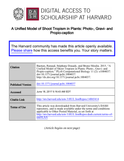 A Unified Model of Shoot Tropism in Plants: Photo-, Gravi