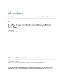 Landsat image classification using fuzzy sets rule base theory