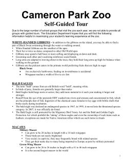 Self Guided Tour - Cameron Park Zoo