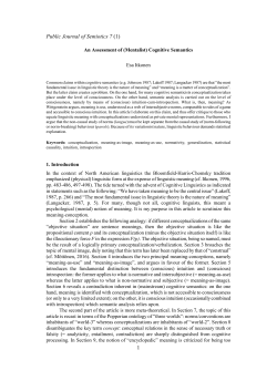 Esa Itkonen - Open Journal Systems at Lund University