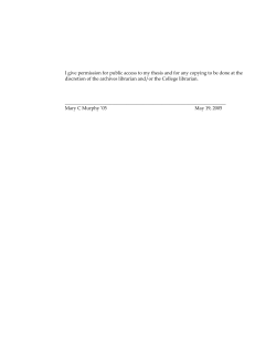 I give permission for public access to my thesis - IDA Home