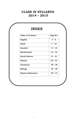 class ix syllabus 2014 &ndash; 2015 - shaheed rajpal dav public school