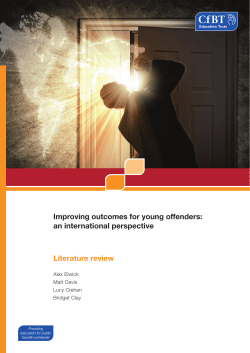 Improving outcomes for young offenders