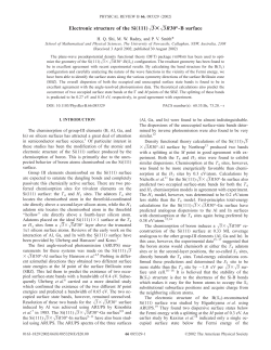 Electronic structure of the Si&bdquo;111&hellip; 3Г 3R30&deg;-B
