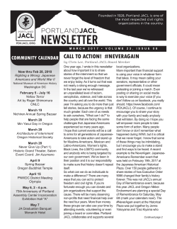 March - Portland JACL Newsletter