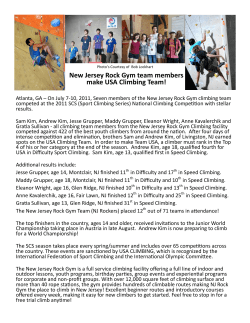 New Jersey Rock Gym team members make USA Climbing Team!