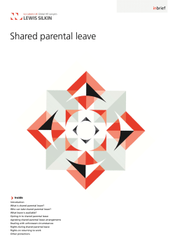 Shared parental leave
