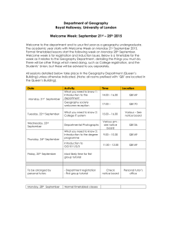 Department of Geography