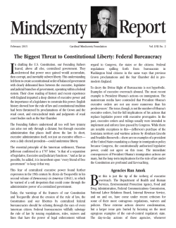 The Biggest Threat to Constitutional Liberty: Federal Bureaucracy