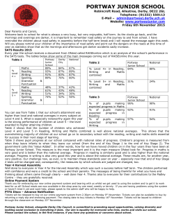 November 15 Newslet - Portway Junior School