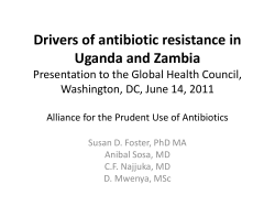 Drivers of antibiotic resistance in Uganda and Zambia