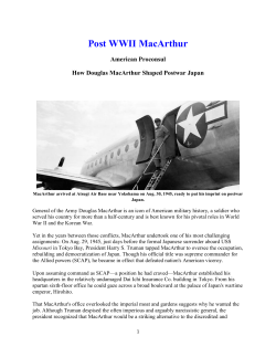 Post WWII MacArthur