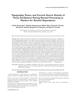 Topography, power, and current source density