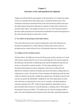 Chapter 2 Literature review and hypothesis development