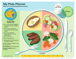 Diabetes Plate Planner