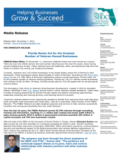 Florida Ranks 3rd With Greatest Number of Veteran