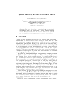 Opinion Learning without Emotional Words - RALI