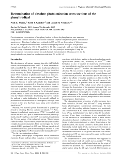 Determination of absolute photoionization cross