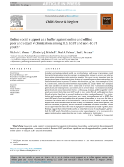 Online social support as a buffer against online and offline peer and